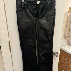 Good American Black Straight Leg Pants